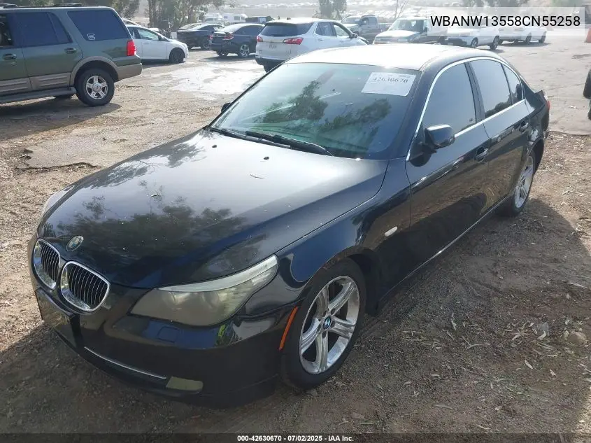 2008 BMW 535I VIN: WBANW13558CN55258 Lot: 42630670