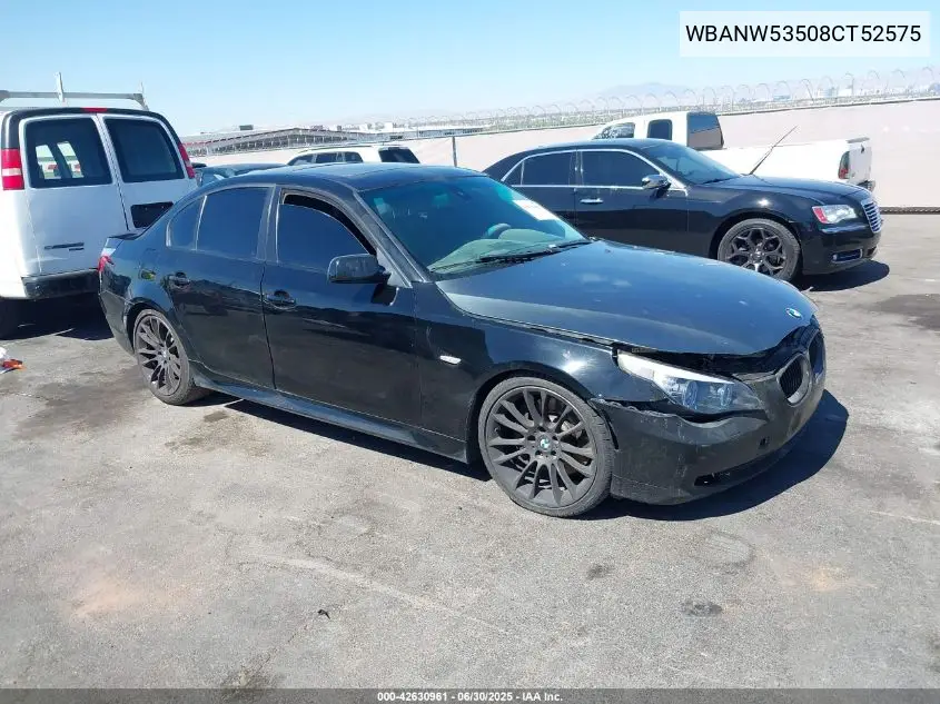 2008 BMW 550I I VIN: WBANW53508CT52575 Lot: 42630961