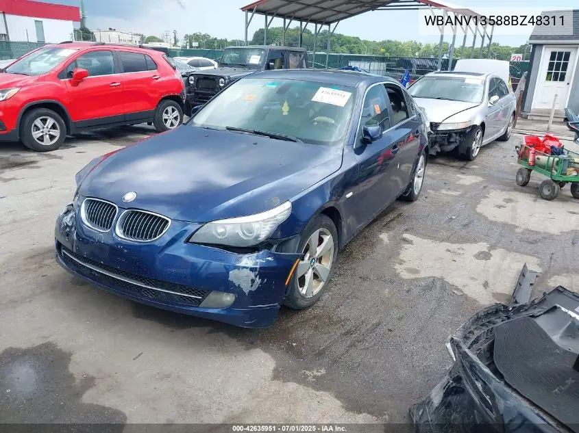 2008 BMW 528Xi VIN: WBANV13588BZ48311 Lot: 42635951