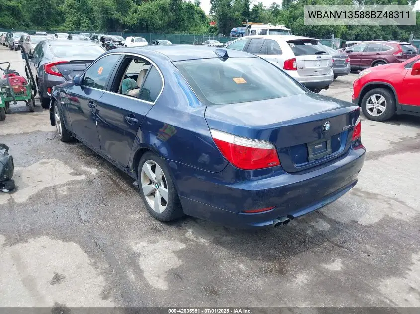 2008 BMW 528Xi VIN: WBANV13588BZ48311 Lot: 42635951