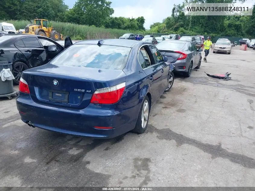 2008 BMW 528Xi VIN: WBANV13588BZ48311 Lot: 42635951