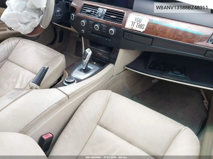 2008 BMW 528Xi VIN: WBANV13588BZ48311 Lot: 42635951