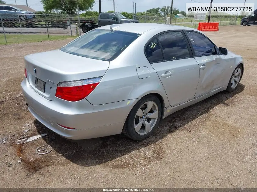 2008 BMW 535I VIN: WBANW13558CZ77725 Lot: 42734916