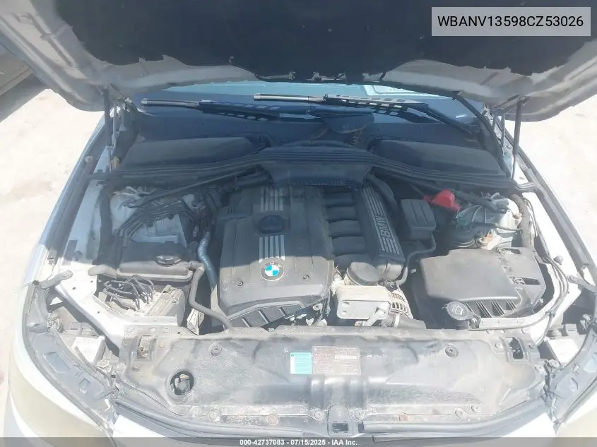 2008 BMW 528Xi VIN: WBANV13598CZ53026 Lot: 42737083