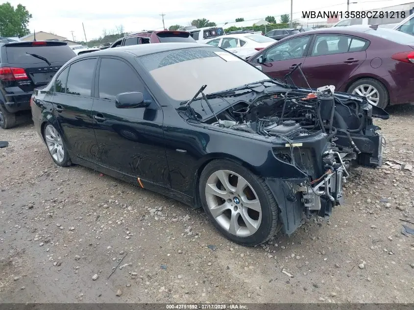 2008 BMW 535I VIN: WBANW13588CZ81218 Lot: 42751592