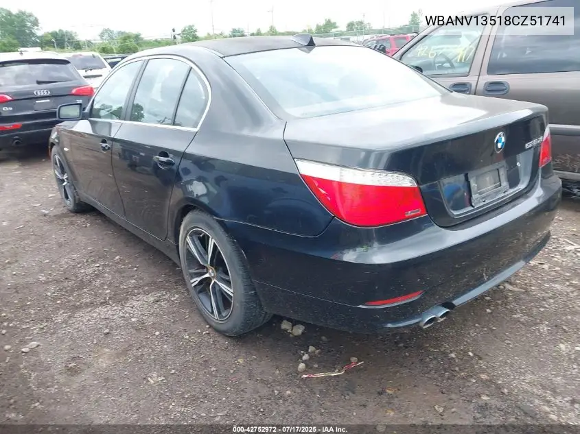 2008 BMW 528Xi VIN: WBANV13518CZ51741 Lot: 42752972