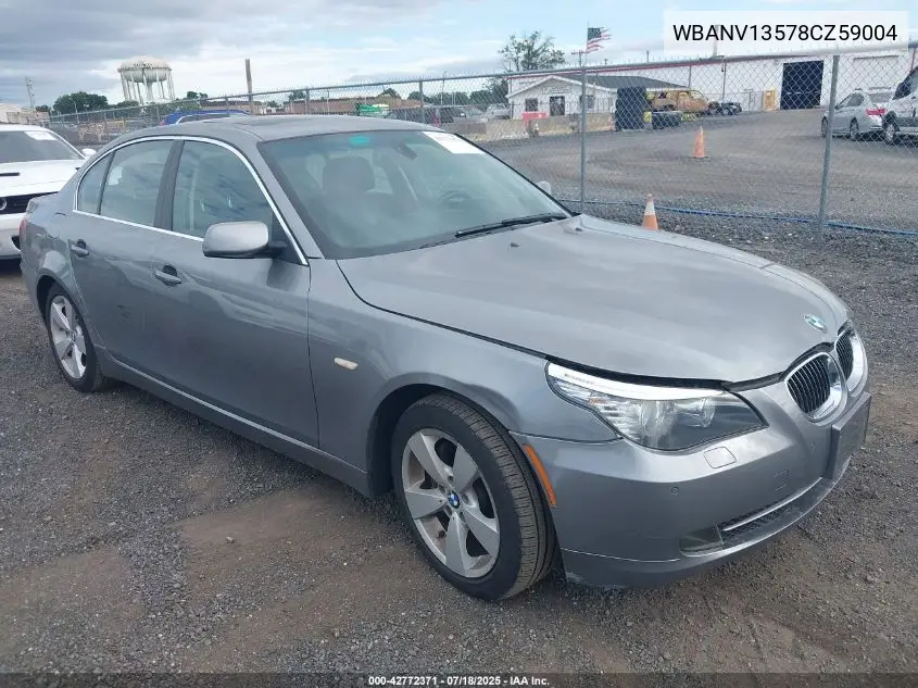 2008 BMW 528 VIN: WBANV13578CZ59004 Lot: 42772371