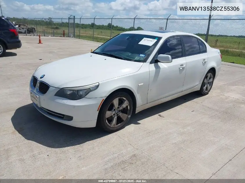 2008 BMW 528Xi VIN: WBANV13538CZ55306 Lot: 42799967