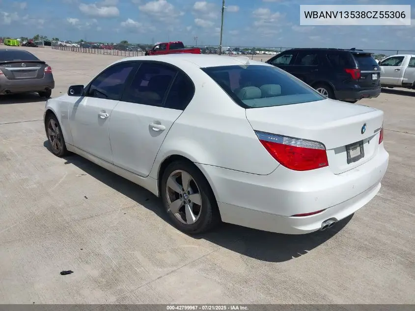 2008 BMW 528Xi VIN: WBANV13538CZ55306 Lot: 42799967