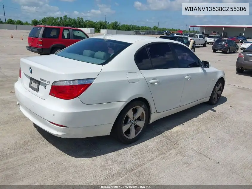 2008 BMW 528Xi VIN: WBANV13538CZ55306 Lot: 42799967
