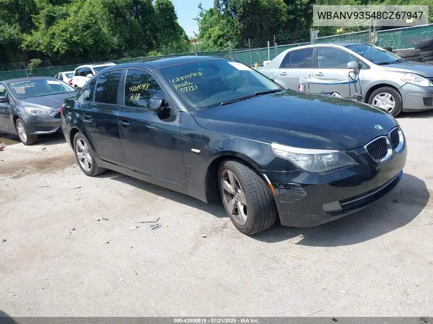 2008 BMW 535Xi VIN: WBANV93548CZ67947 Lot: 42800918