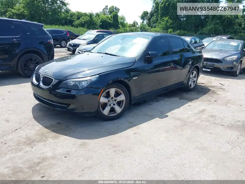 2008 BMW 535Xi VIN: WBANV93548CZ67947 Lot: 42800918