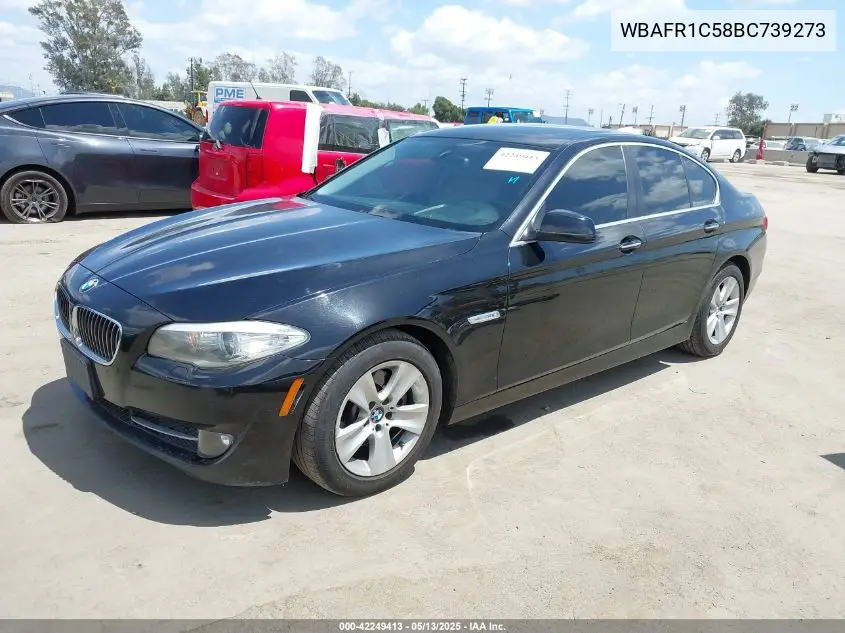 2011 BMW 528I VIN: WBAFR1C58BC739273 Lot: 42249413