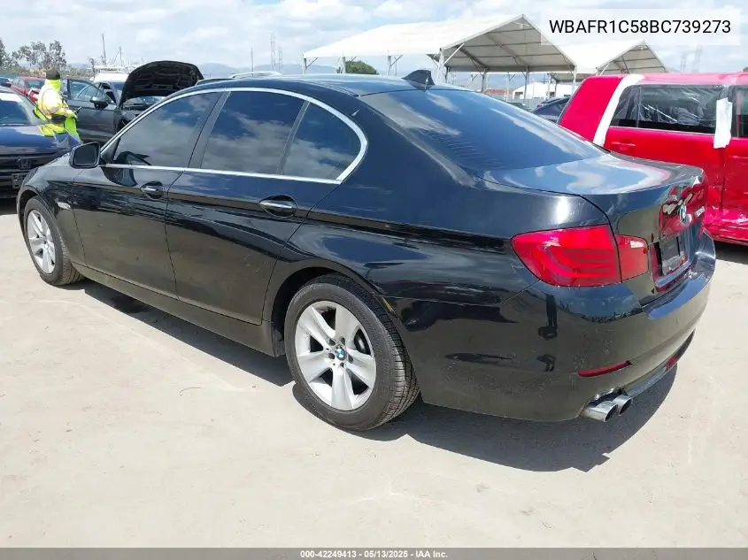2011 BMW 528I VIN: WBAFR1C58BC739273 Lot: 42249413