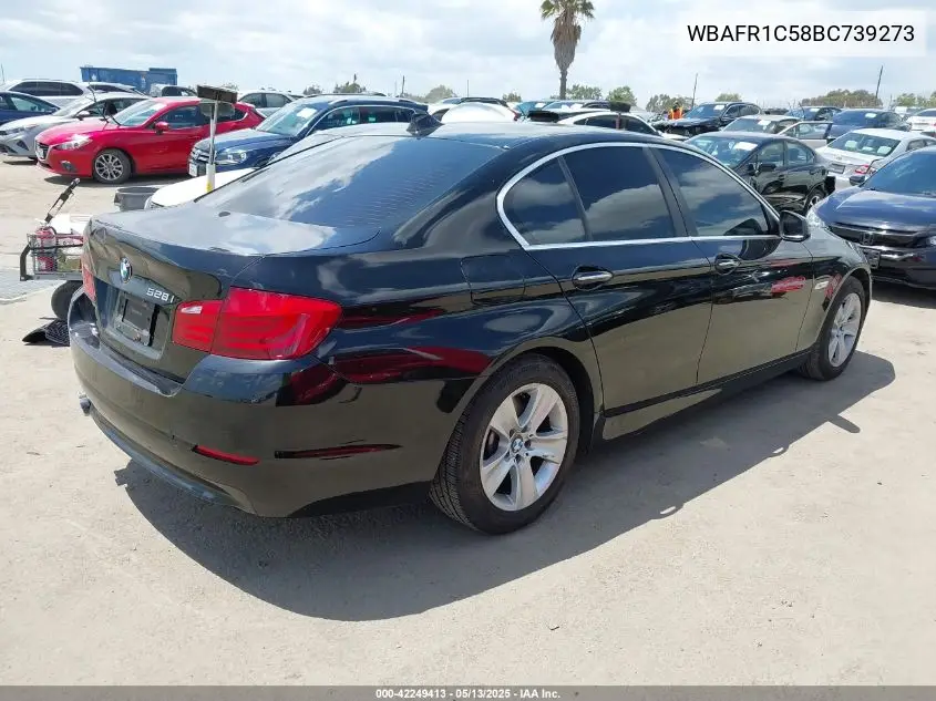 2011 BMW 528I VIN: WBAFR1C58BC739273 Lot: 42249413