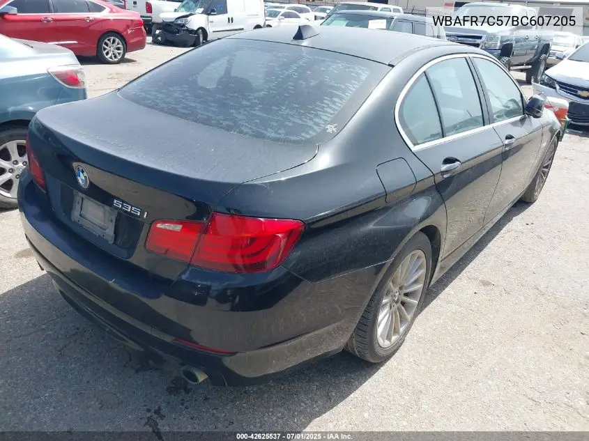 2011 BMW 535 I VIN: WBAFR7C57BC607205 Lot: 42625537