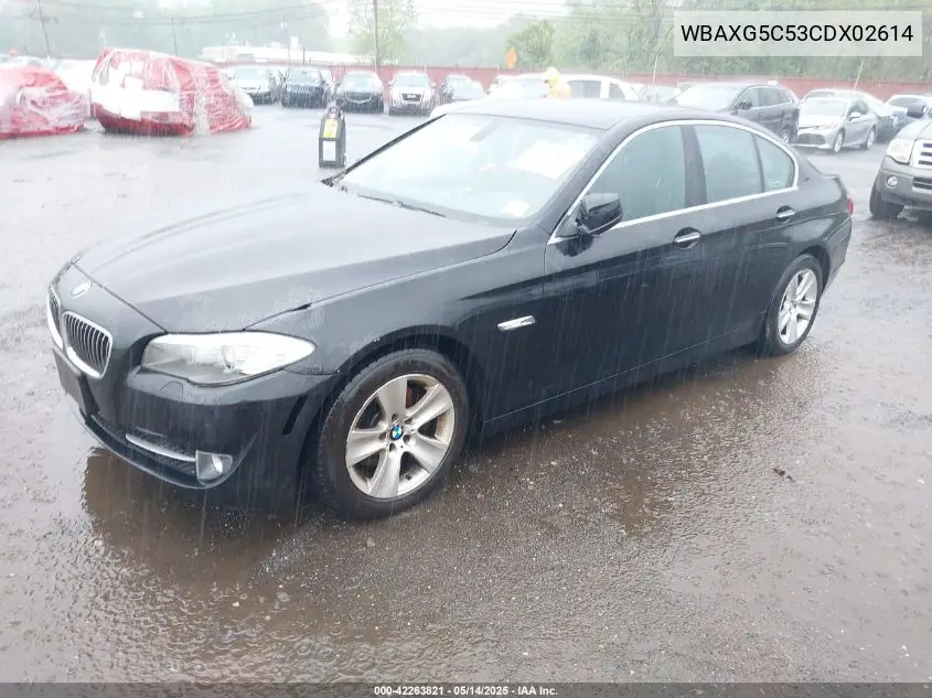 2012 BMW 528I VIN: WBAXG5C53CDX02614 Lot: 42263821