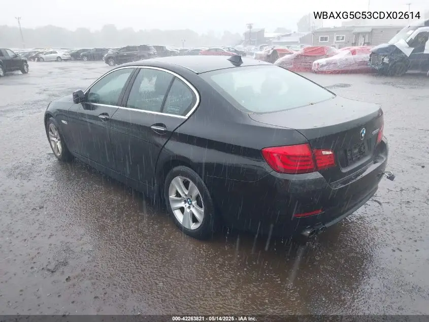 2012 BMW 528I VIN: WBAXG5C53CDX02614 Lot: 42263821