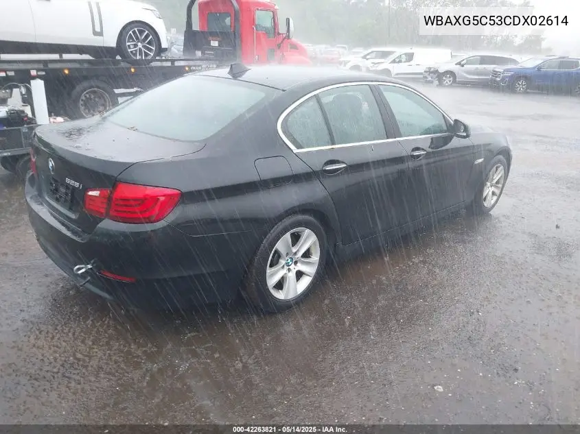 2012 BMW 528I VIN: WBAXG5C53CDX02614 Lot: 42263821