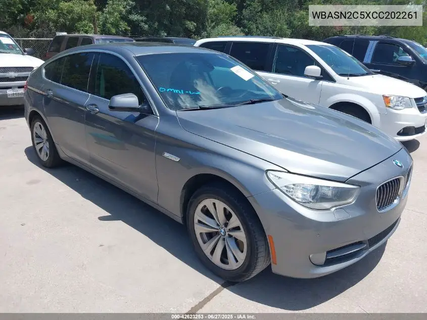 2012 BMW 535I Gran Turismo VIN: WBASN2C5XCC202261 Lot: 42623253