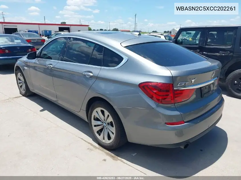 2012 BMW 535I Gran Turismo VIN: WBASN2C5XCC202261 Lot: 42623253