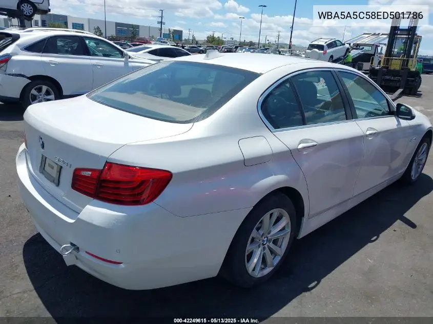 2014 BMW 528I VIN: WBA5A5C58ED501786 Lot: 42249615