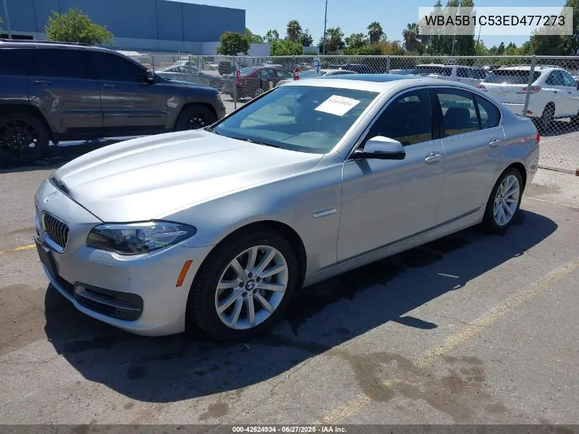 2014 BMW 535I VIN: WBA5B1C53ED477273 Lot: 42624934