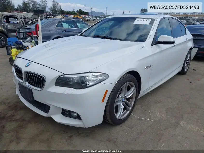 2015 BMW 528I VIN: WBA5A5C57FD524493 Lot: 42226413