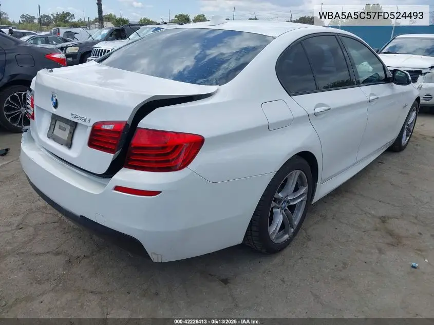 2015 BMW 528I VIN: WBA5A5C57FD524493 Lot: 42226413