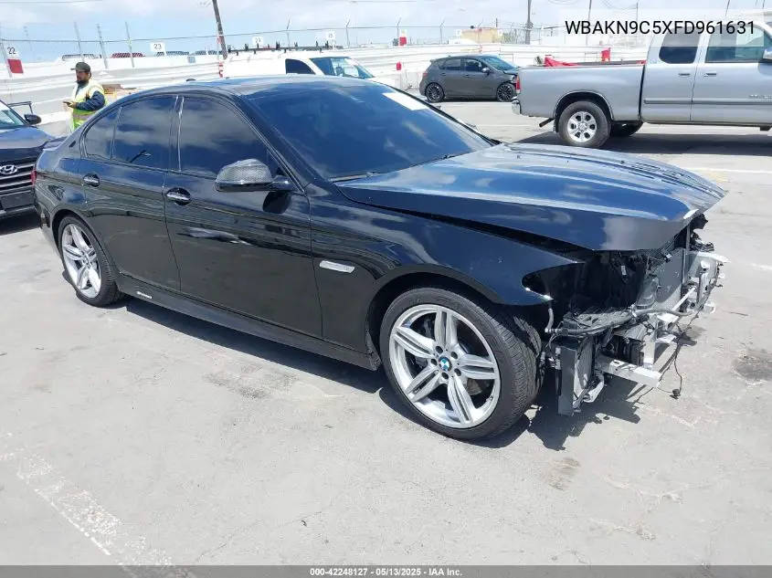 2015 BMW 550I VIN: WBAKN9C5XFD961631 Lot: 42248127