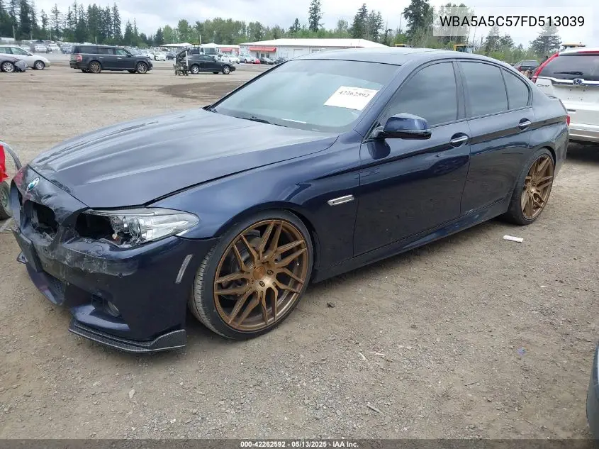 2015 BMW 528I VIN: WBA5A5C57FD513039 Lot: 42262592