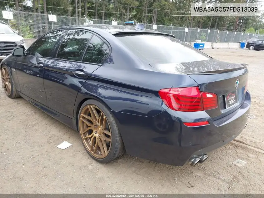 2015 BMW 528I VIN: WBA5A5C57FD513039 Lot: 42262592