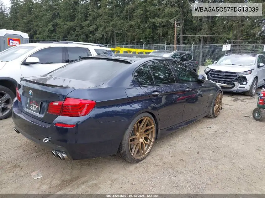 2015 BMW 528I VIN: WBA5A5C57FD513039 Lot: 42262592
