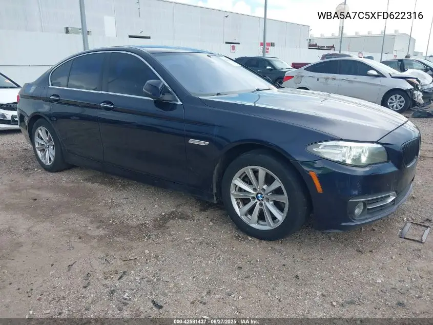 2015 BMW 528I xDrive VIN: WBA5A7C5XFD622316 Lot: 42581437