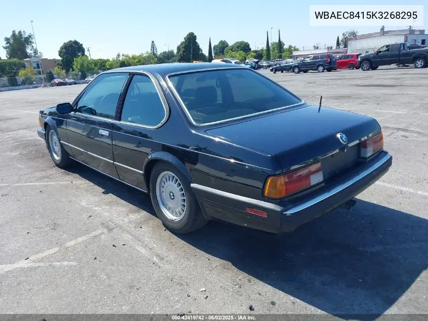 1989 BMW 635 Csi Automatic VIN: WBAEC8415K3268295 Lot: 42419742