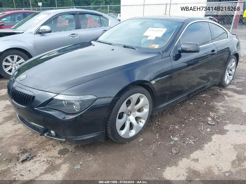 2004 BMW 645 VIN: WBAEH73414B215268 Lot: 42611999