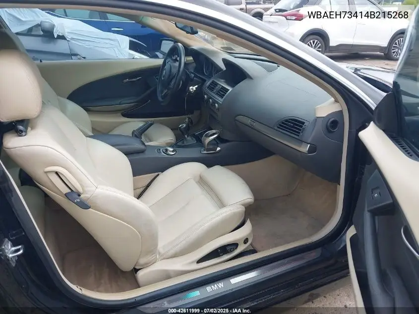 2004 BMW 645 VIN: WBAEH73414B215268 Lot: 42611999