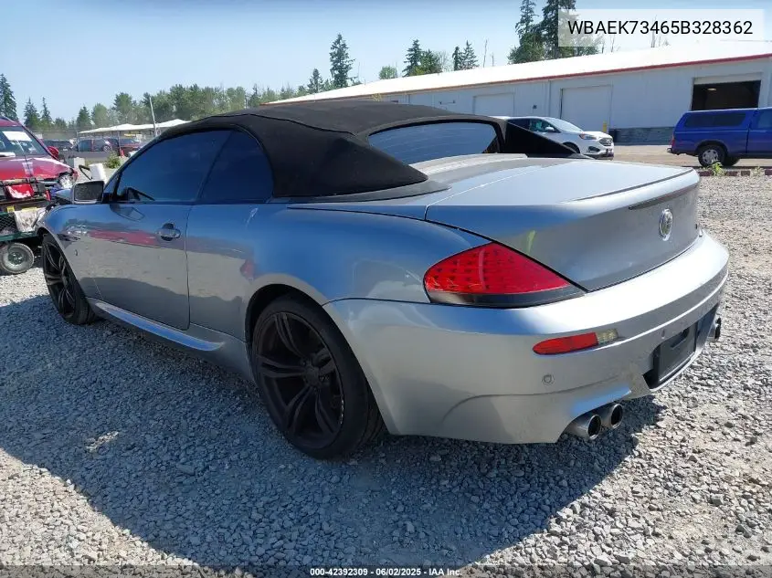 2005 BMW 645Ci VIN: WBAEK73465B328362 Lot: 42392309