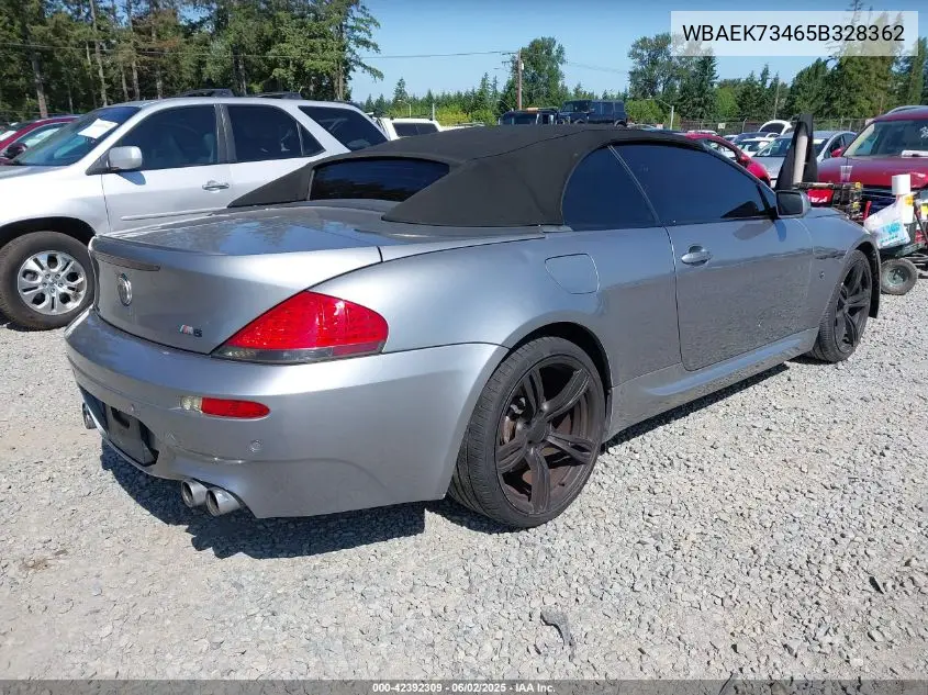 2005 BMW 645Ci VIN: WBAEK73465B328362 Lot: 42392309