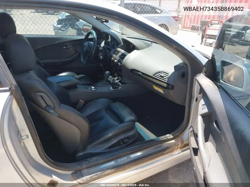 2005 BMW 645Ci VIN: WBAEH73435B869402 Lot: 42490276