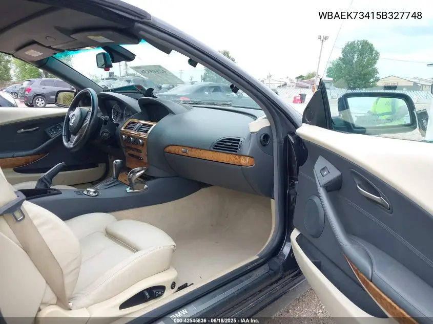2005 BMW 645Ci VIN: WBAEK73415B327748 Lot: 42545836