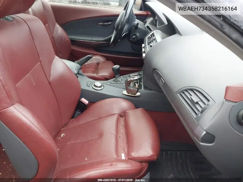 2005 BMW 645Ci VIN: WBAEH73435B216164 Lot: 42631918