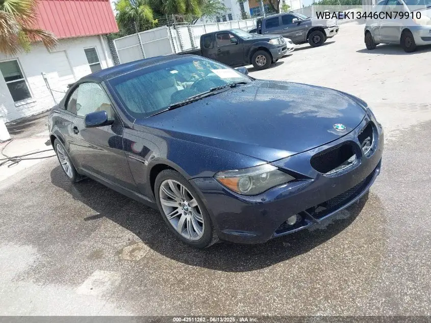 2006 BMW 650I VIN: WBAEK13446CN79910 Lot: 42511262