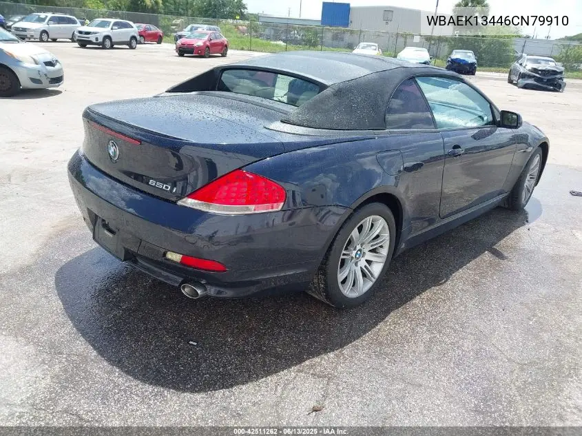 2006 BMW 650I VIN: WBAEK13446CN79910 Lot: 42511262