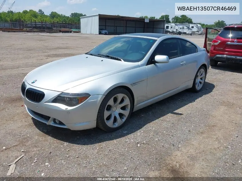 2007 BMW 650I VIN: WBAEH13507CR46469 Lot: 42472143