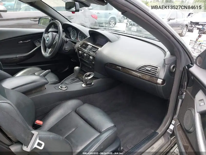 2007 BMW 650I VIN: WBAEK13527CN84615 Lot: 42581533