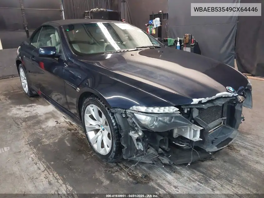 2009 BMW 650I VIN: WBAEB53549CX64446 Lot: 41930951