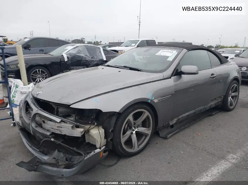 2009 BMW 6 Series 650I VIN: WBAEB535X9C224440 Lot: 42454665
