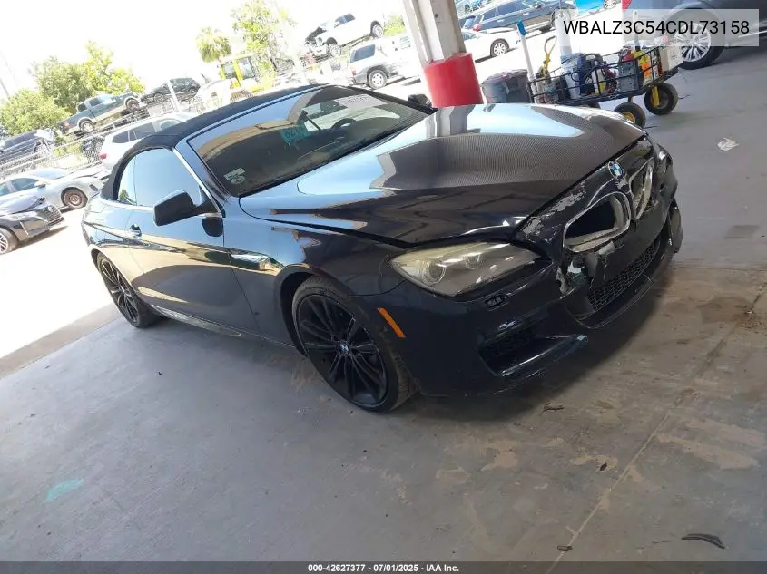 2012 BMW 650I VIN: WBALZ3C54CDL73158 Lot: 42627377