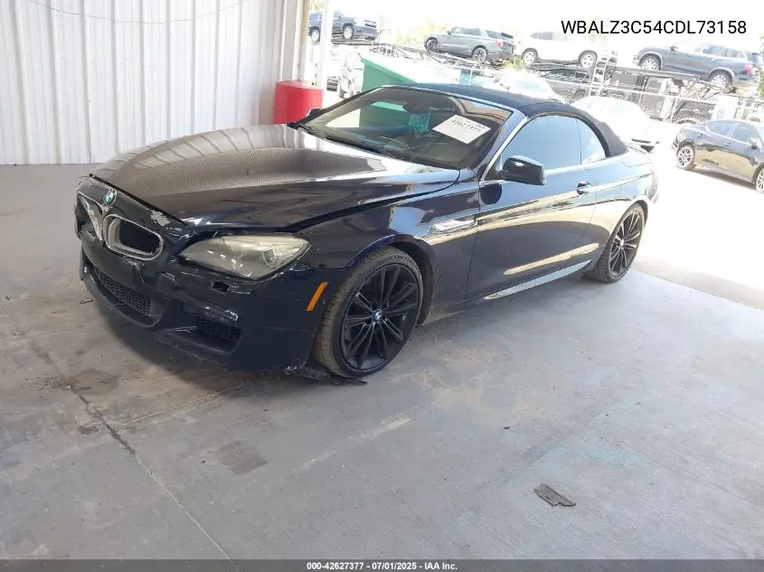 2012 BMW 650I VIN: WBALZ3C54CDL73158 Lot: 42627377
